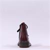 Rieker Laced Biker Boot With Side Zip - Wine Leather